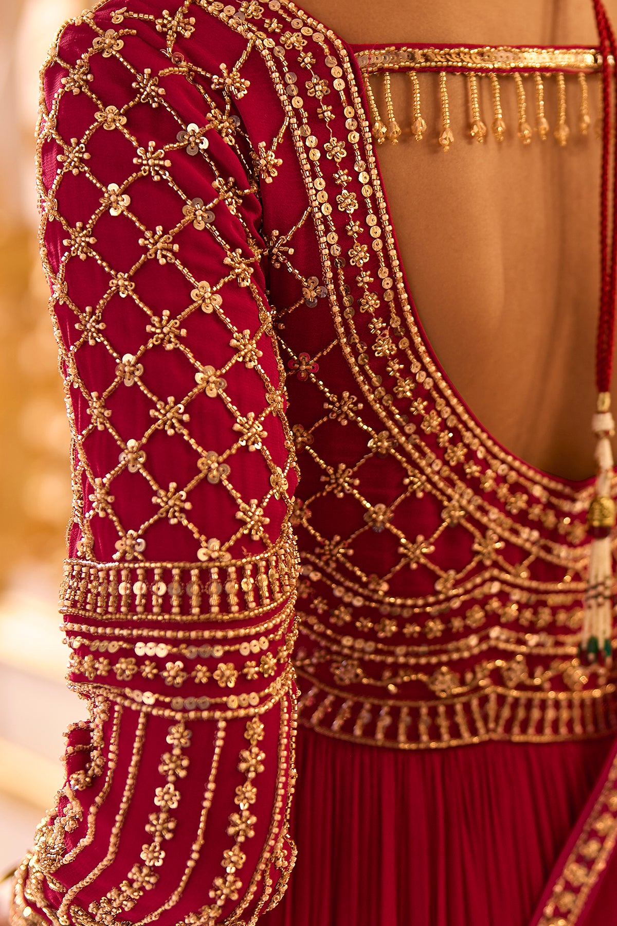 Majestic Pink Embroidered Anarkali Suit
